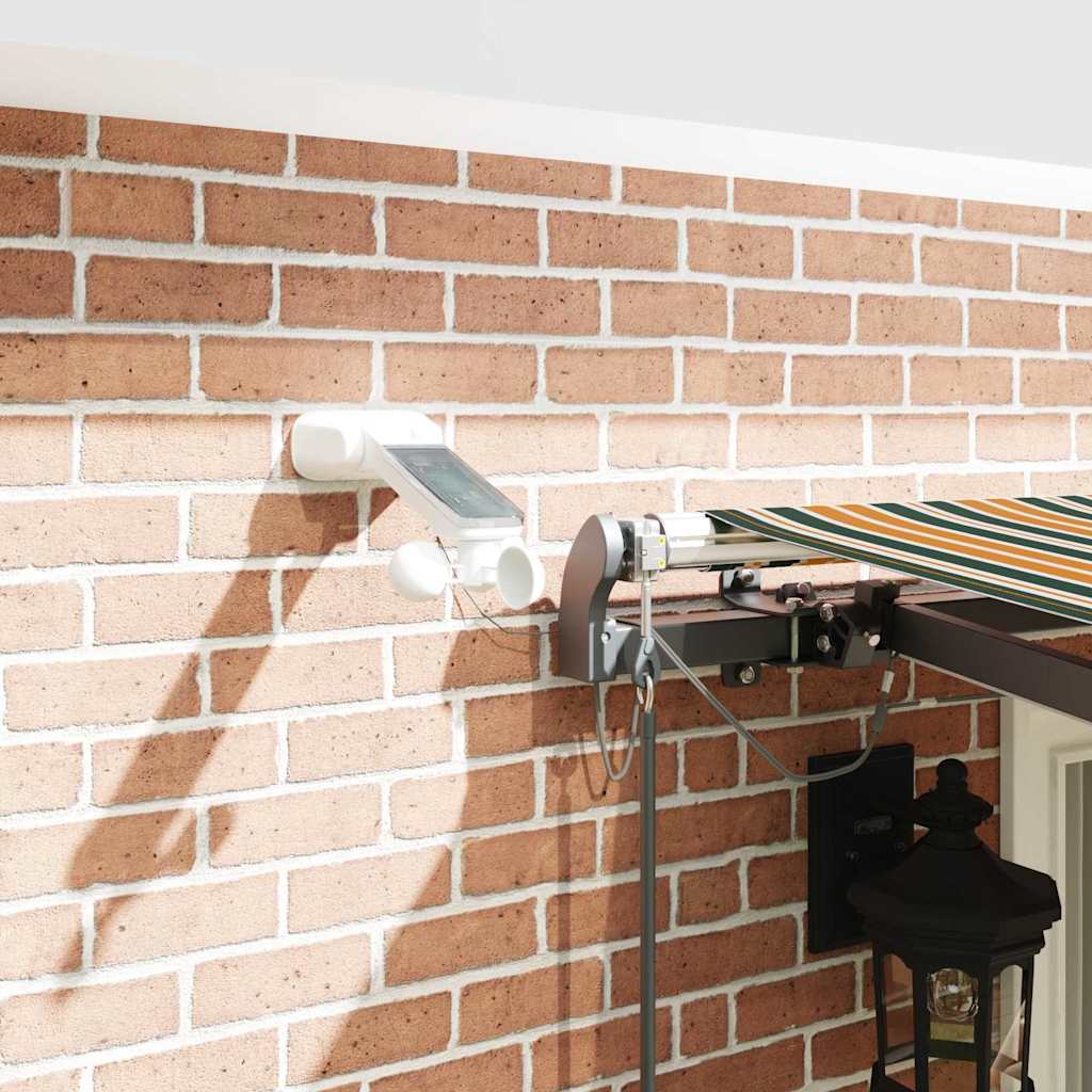 Tenda Retrattile con Verde e giallo 400 × 300 cm Tessuto - homemem39