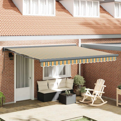 Tenda retrattile Verde e Giallo 400 x 300 x 165 cm | homemem39