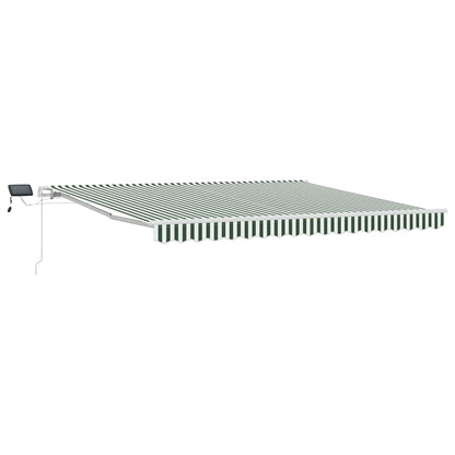 Tenda retrattile Verde e Bianco 400 × 300 cm | homemem39