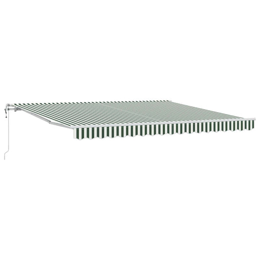 Tenda retrattile Verde e Bianco 400 × 300 cm | homemem39