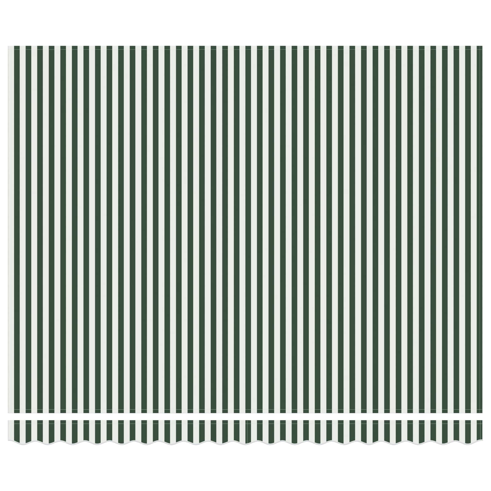 Tenda retrattile Verde e Bianco 400 × 300 cm | homemem39