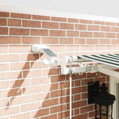 Tenda retrattile Verde e Bianco 400 × 300 cm Poliestere | homemem39