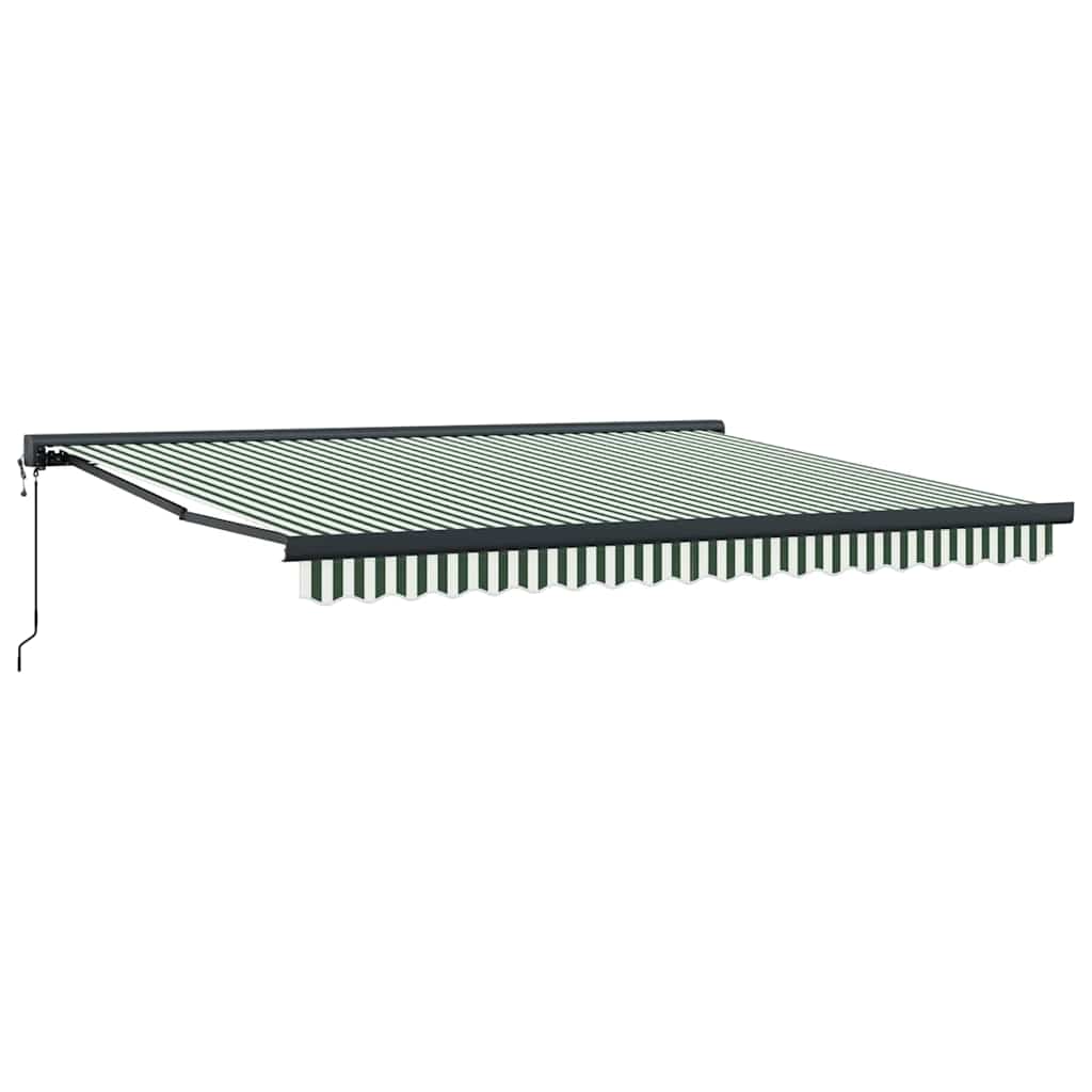 Tenda retrattile Verde e Bianco 400 x 300 x 165 cm | homemem39
