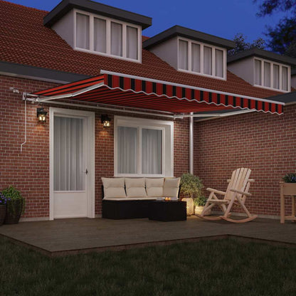 Tenda retrattile Arancione e Marrone 400 × 350 cm Poliestere | homemem39