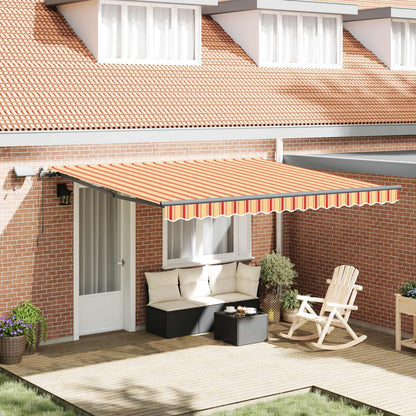 Tenda retrattile Giallo e Arancione 400 × 350 cm | homemem39