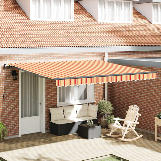 Tenda retrattile Giallo e Arancione 400 × 350 cm | homemem39