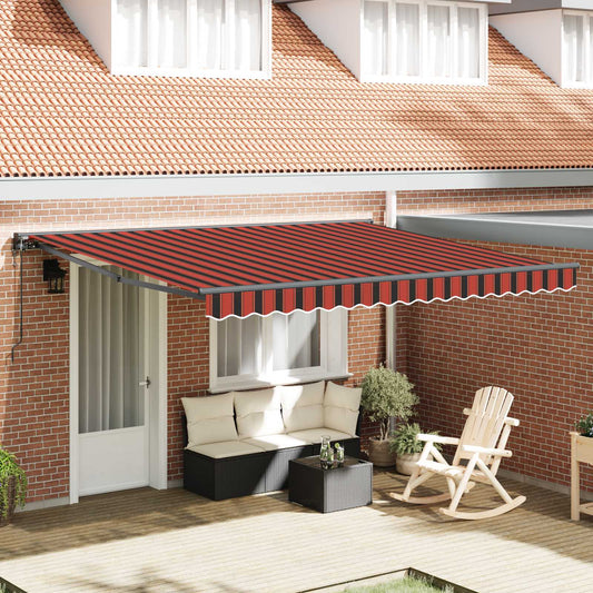 Tenda retrattile Giallo e Arancione 400 × 350 cm Poliestere | homemem39