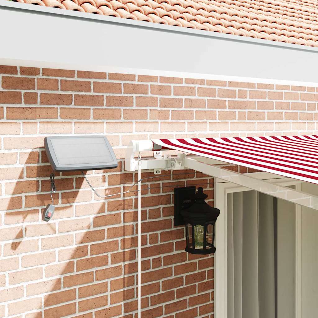 Tenda retrattile Rosso e Bianco 400 × 300 cm | homemem39