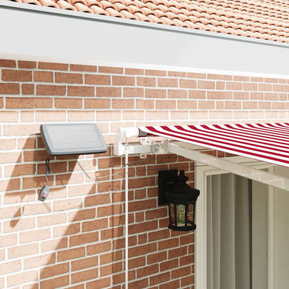 Tenda retrattile Rosso e Bianco 400 × 300 cm | homemem39