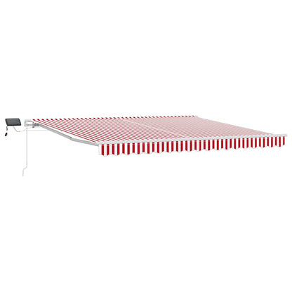 Tenda retrattile Rosso e Bianco 400 × 300 cm | homemem39
