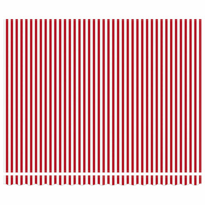 Tenda retrattile Rosso e Bianco 400 × 350 cm | homemem39