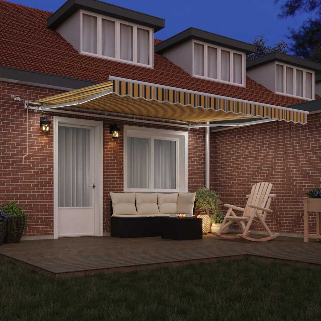 Tenda retrattile Multicolore 400 × 350 cm Poliestere | homemem39
