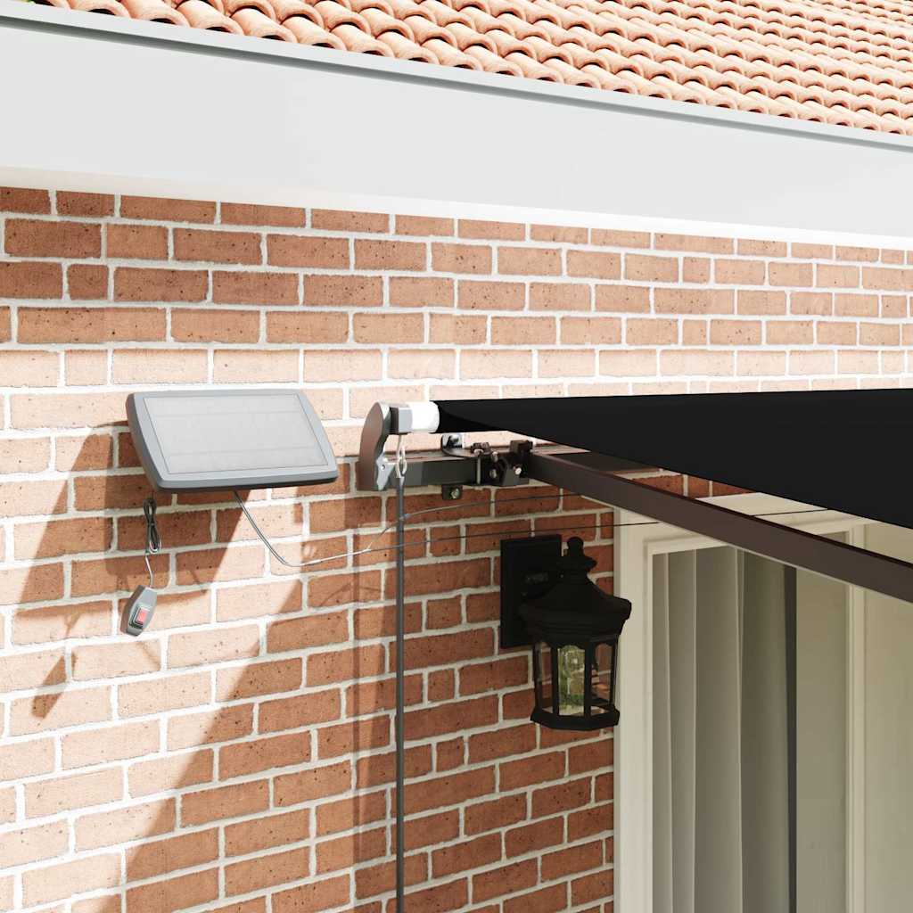 Tenda Retrattile Nero 400 × 350 cm Tessuto - homemem39