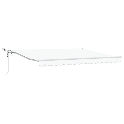 Tenda retrattile Bianco 400 × 350 cm Poliestere | homemem39