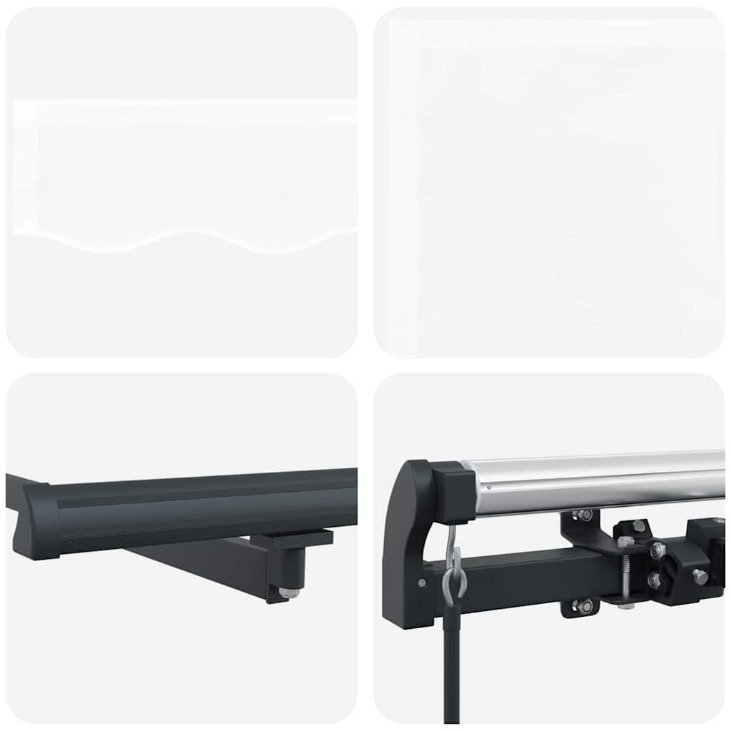 Tenda retrattile Bianco 400 × 350 cm Poliestere e Alluminio | homemem39