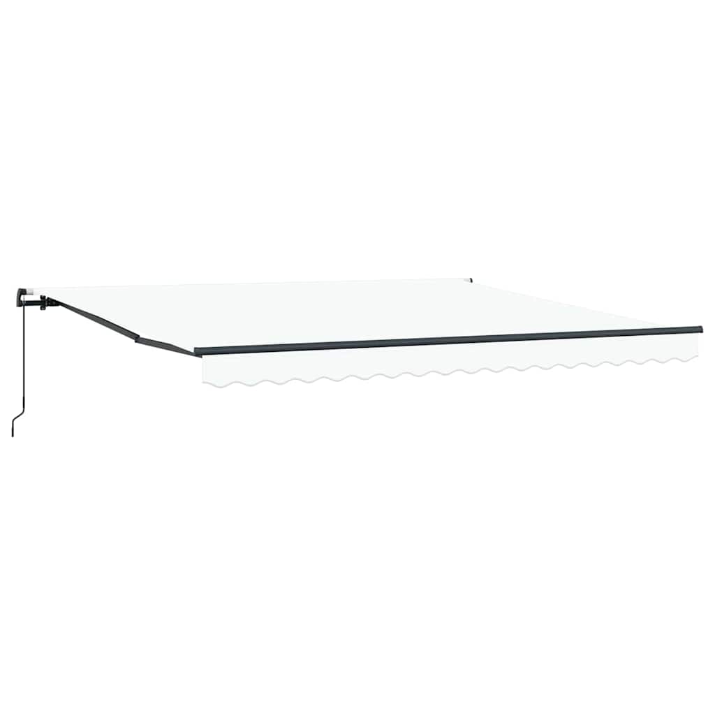 Tenda retrattile Bianco 400 × 350 cm Poliestere e Alluminio | homemem39