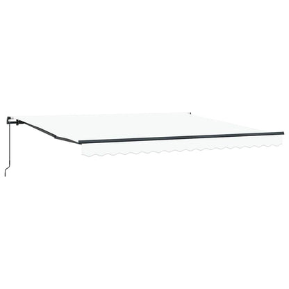 Tenda retrattile Bianco 400 × 350 cm Poliestere e Alluminio | homemem39