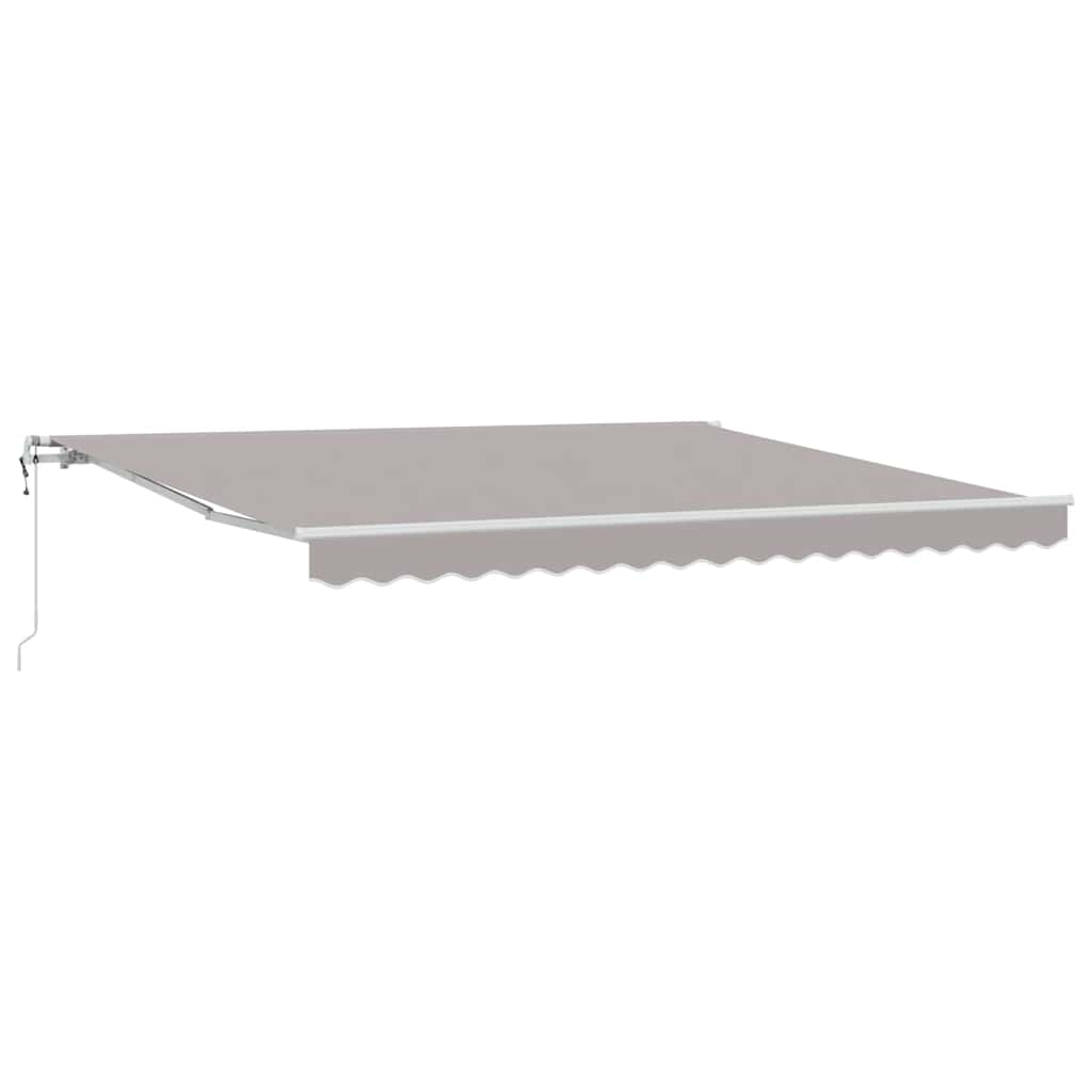 Tenda retrattile Grigio Chiaro 400 × 350 cm Tessuto e Alluminio | homemem39