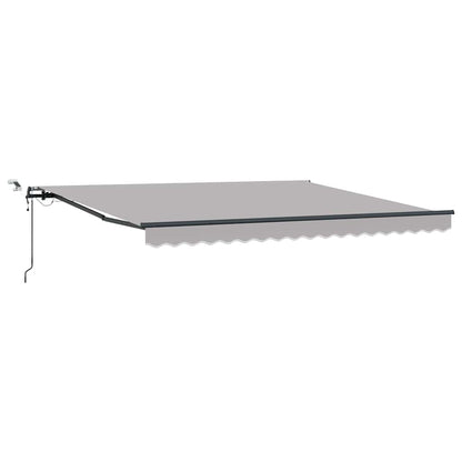 Tenda retrattile Grigio Chiaro 400 × 350 cm Poliestere | homemem39
