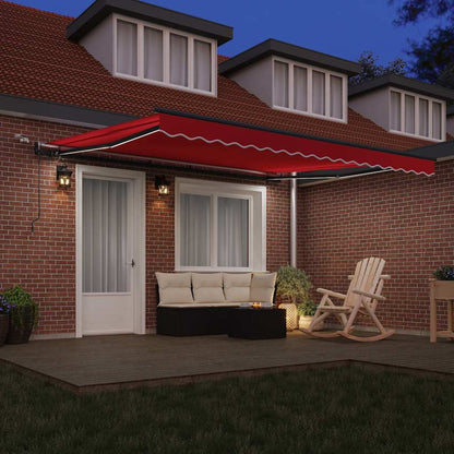 Tenda Retrattile con Rosso 400 × 350 cm Tessuto - homemem39