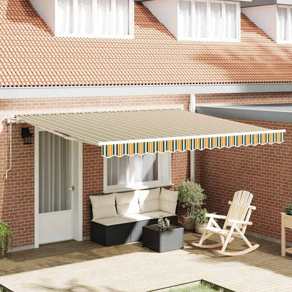 Tenda retrattile Verde e giallo 400 × 350 cm