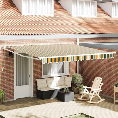 Tenda da Sole Verde e Bianco 400 x 350 x 165 cm