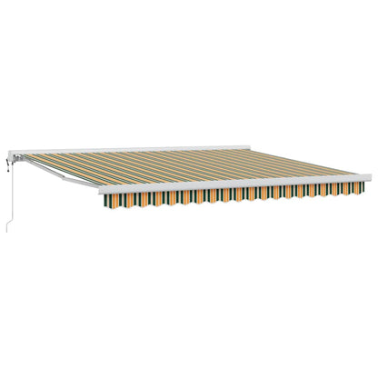Tenda Retrattile Verde e Bianco 400 × 350 cm