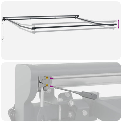 Tessuto per Tenda con Verde e Bianco 400 × 350 cm Poliestere | homemem39