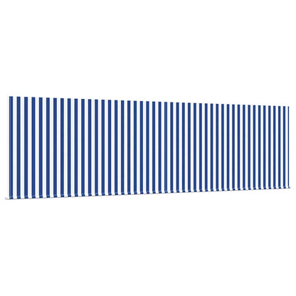 Tenda Retrattile Blu e bianco 450 × 300 cm Tessuto - homemem39