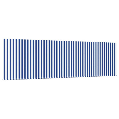 Tenda Retrattile Blu e bianco 450 × 300 cm Tessuto - homemem39