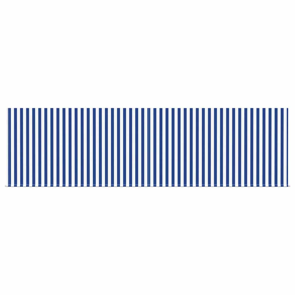 Tenda Retrattile Blu e bianco 450 × 300 cm Tessuto - homemem39