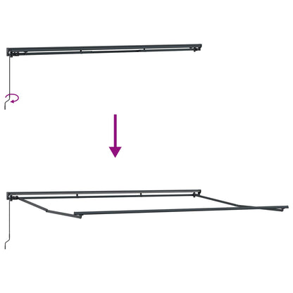 Struttura della tenda Antracite 450 × 300 cm | homemem39