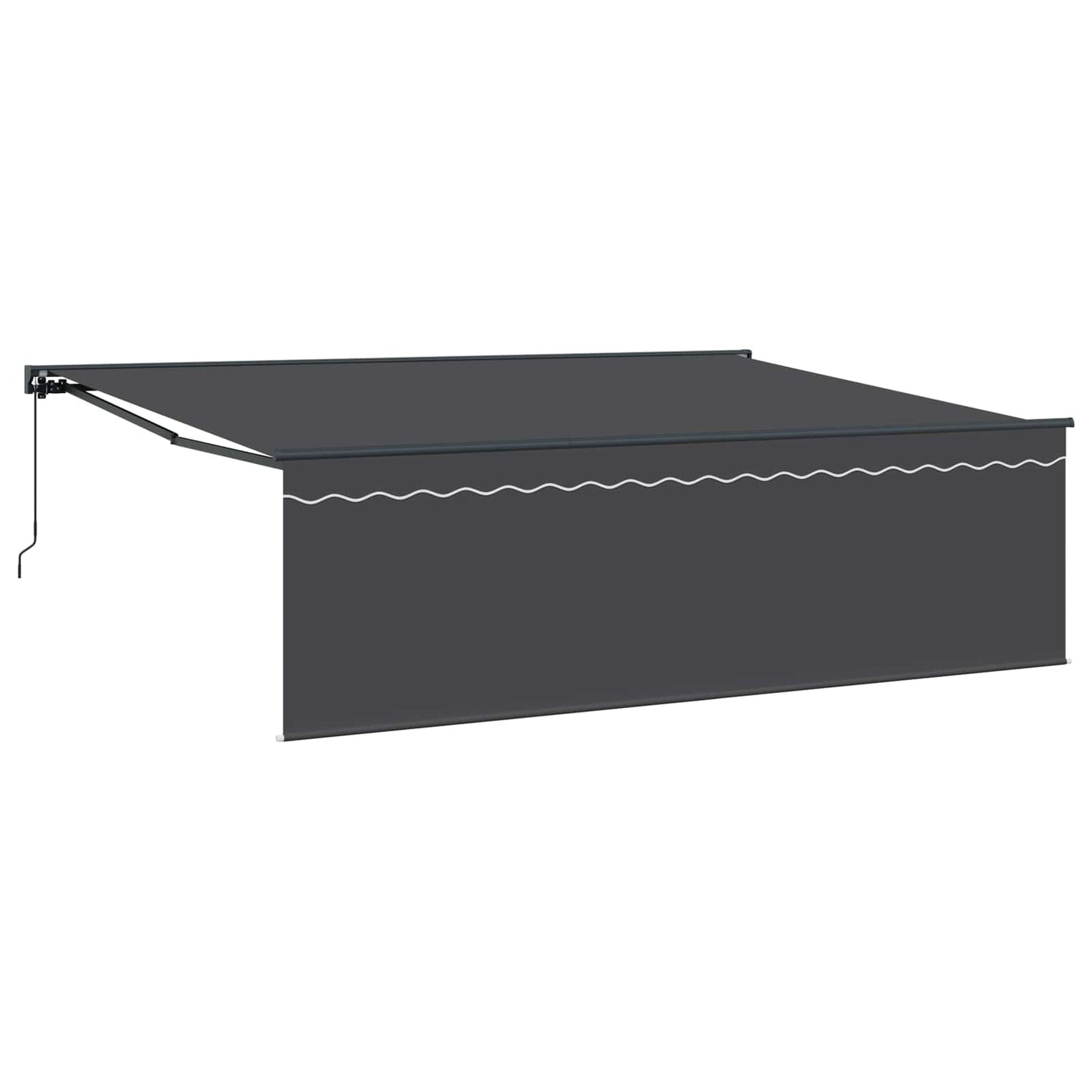 Tenda Retrattile Antracite 450 × 300 cm Poliestere e Alluminio | homemem39