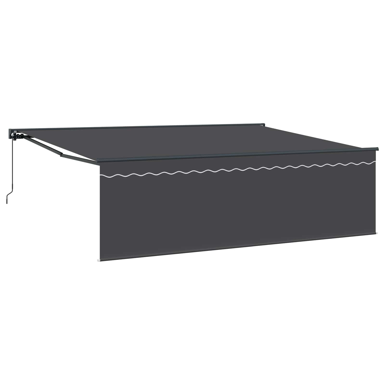 Tenda Retrattile Antracite 450 × 300 cm Poliestere e Alluminio | homemem39