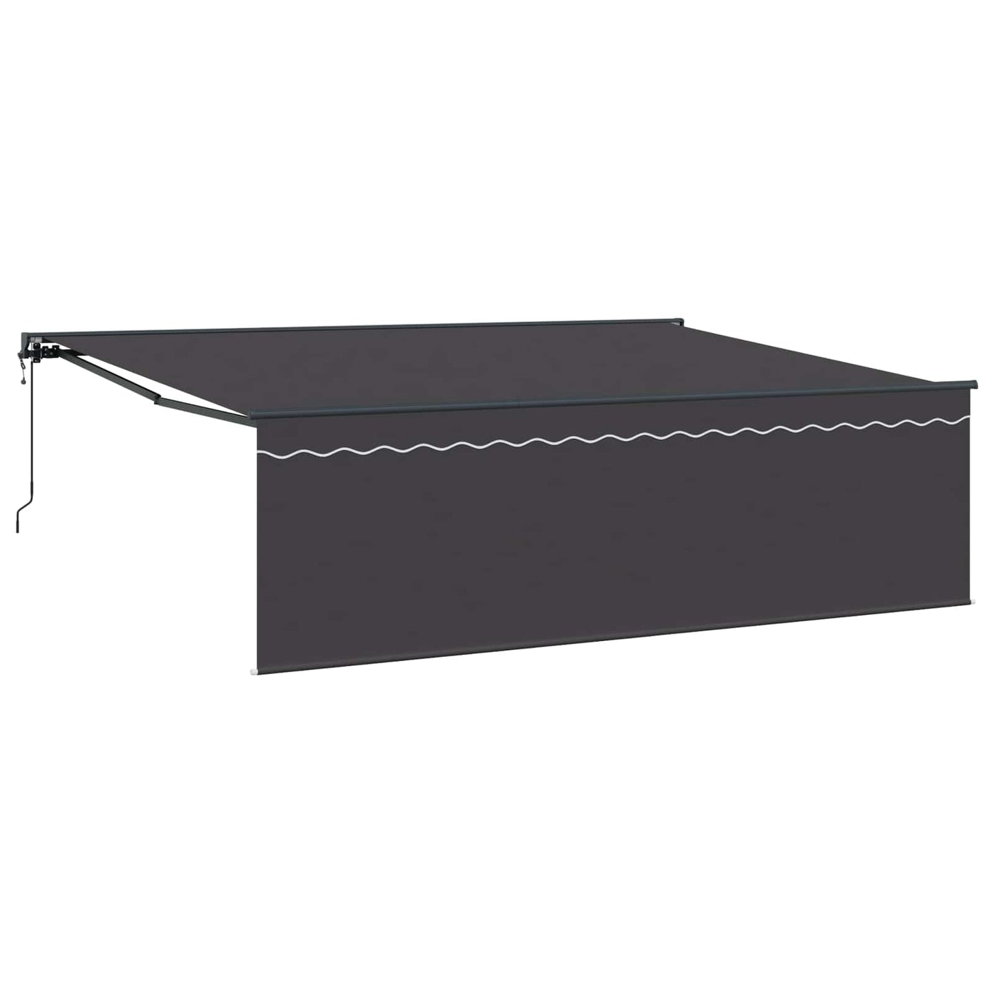 Tenda Retrattile Antracite 450 × 350 cm Poliestere e Alluminio | homemem39
