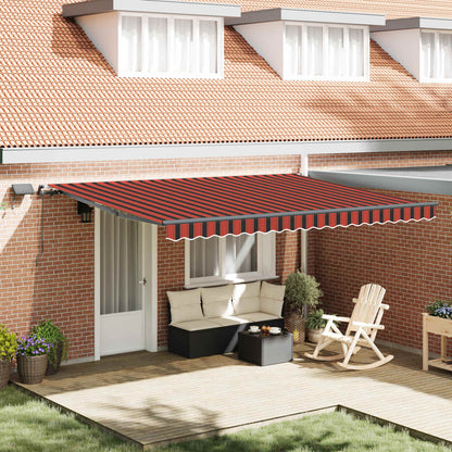 Tenda Retrattile arancione e marrone 450 ×300 cm Tessuto