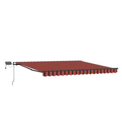 Tenda Retrattile arancione e marrone 450 ×300 cm Tessuto - homemem39