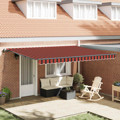 Tenda Retrattile arancione e marrone 450 × 300 cm