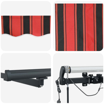 Tenda Retrattile con arancione e marrone 450 × 300 cm Tessuto - homemem39