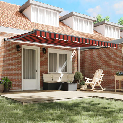 Tenda retrattile Arancione e Marrone 450 x 300 x 165 cm
