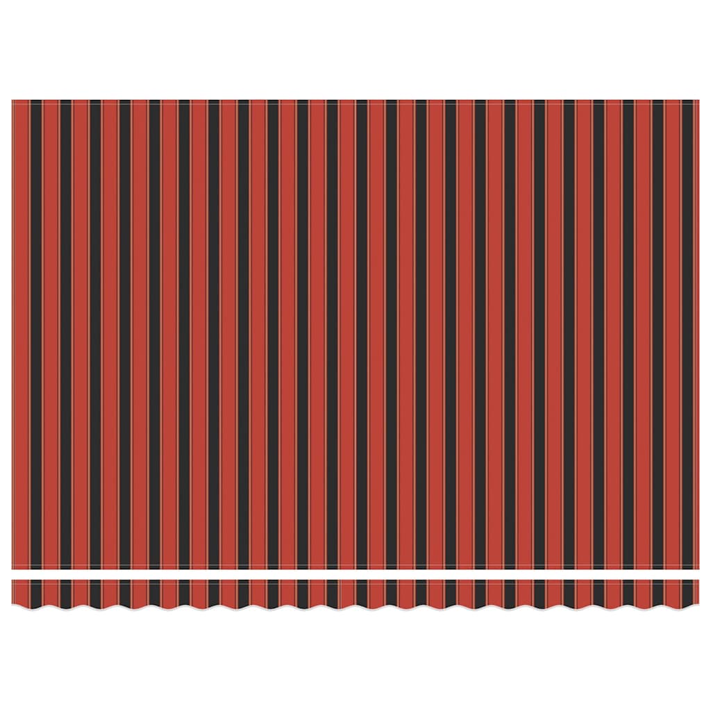 Tenda Retrattile Rosso e Nero 450 × 300 cm Tessuto e Metallo | homemem39