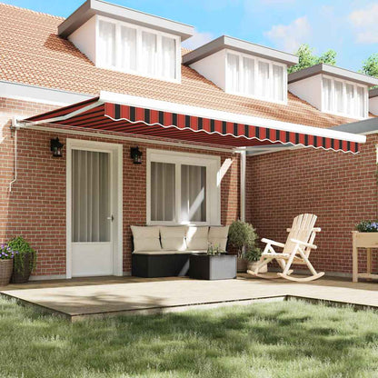 Tenda Retrattile arancione e marrone 450 × 300 cm - homemem39