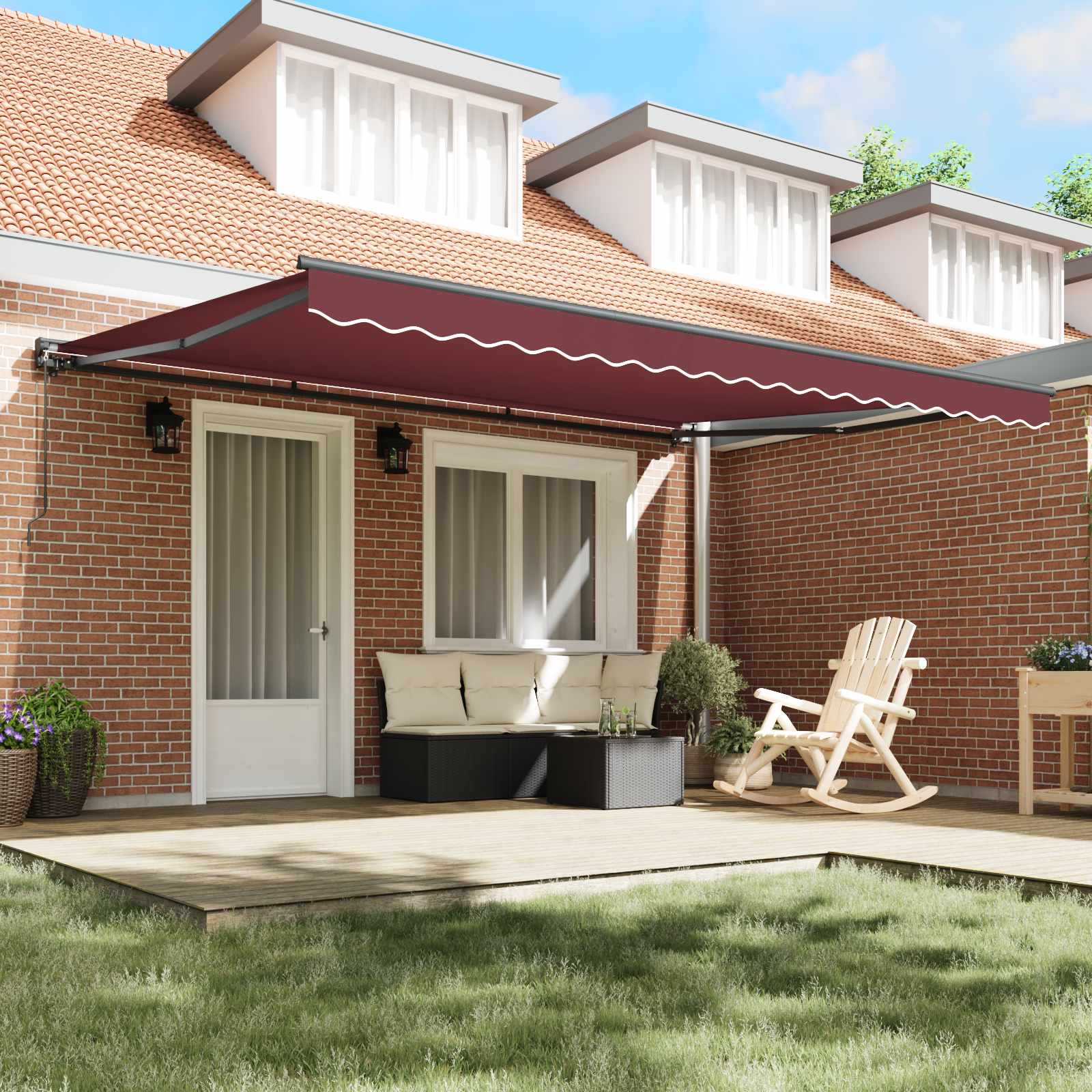 Struttura della tenda Borgogna 450 × 300 cm | homemem39