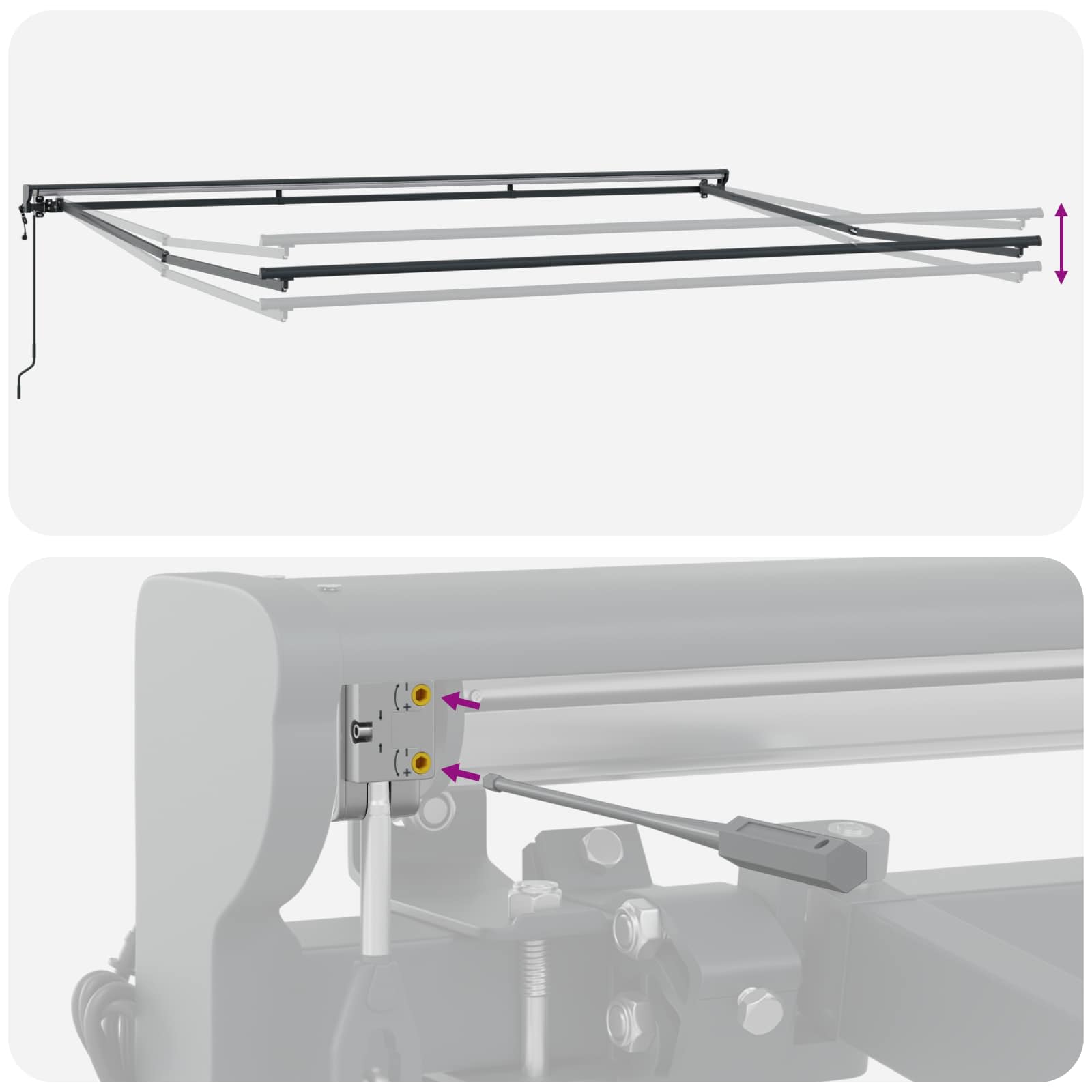 Struttura della tenda Marrone 450 × 300 cm | homemem39