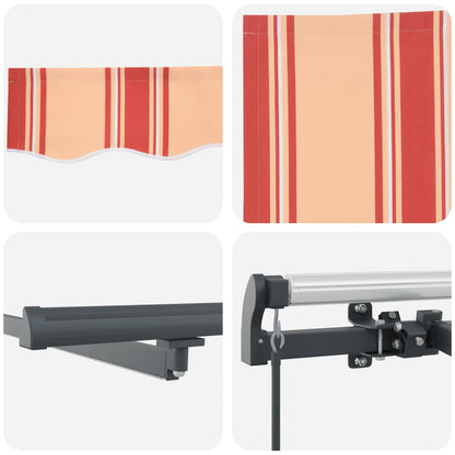 Tenda Retrattile giallo e arancione 450 ×300 cm Tessuto | homemem39