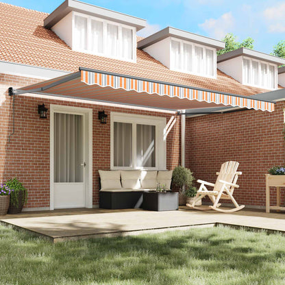 Tenda retrattile Multicolore 450 × 300 cm Poliestere e Metallo | homemem39