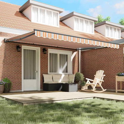 Tenda Retrattile Blu e Arancione 450 × 300 cm