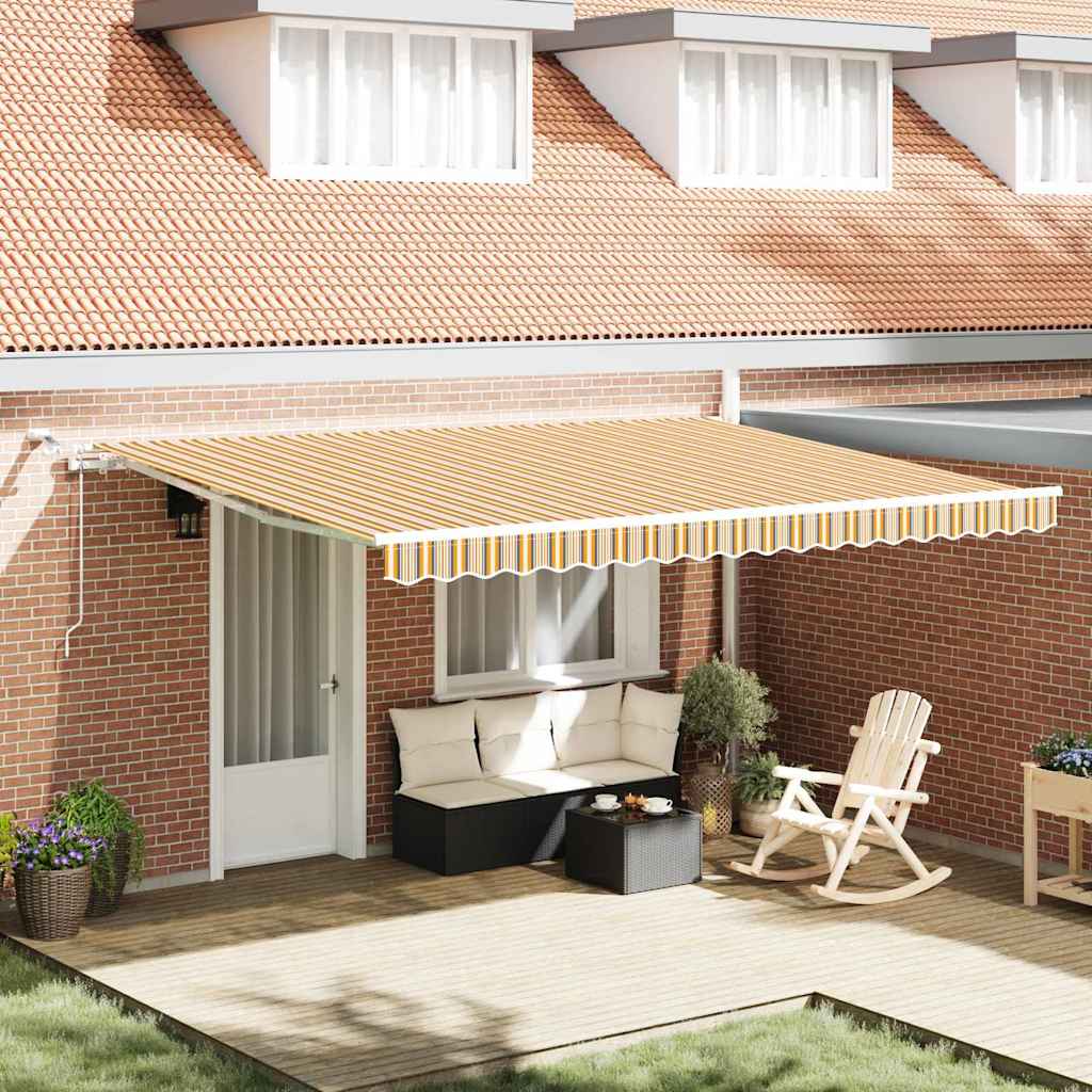 Tenda retrattile Multicolore 450 × 300 cm Poliestere | homemem39