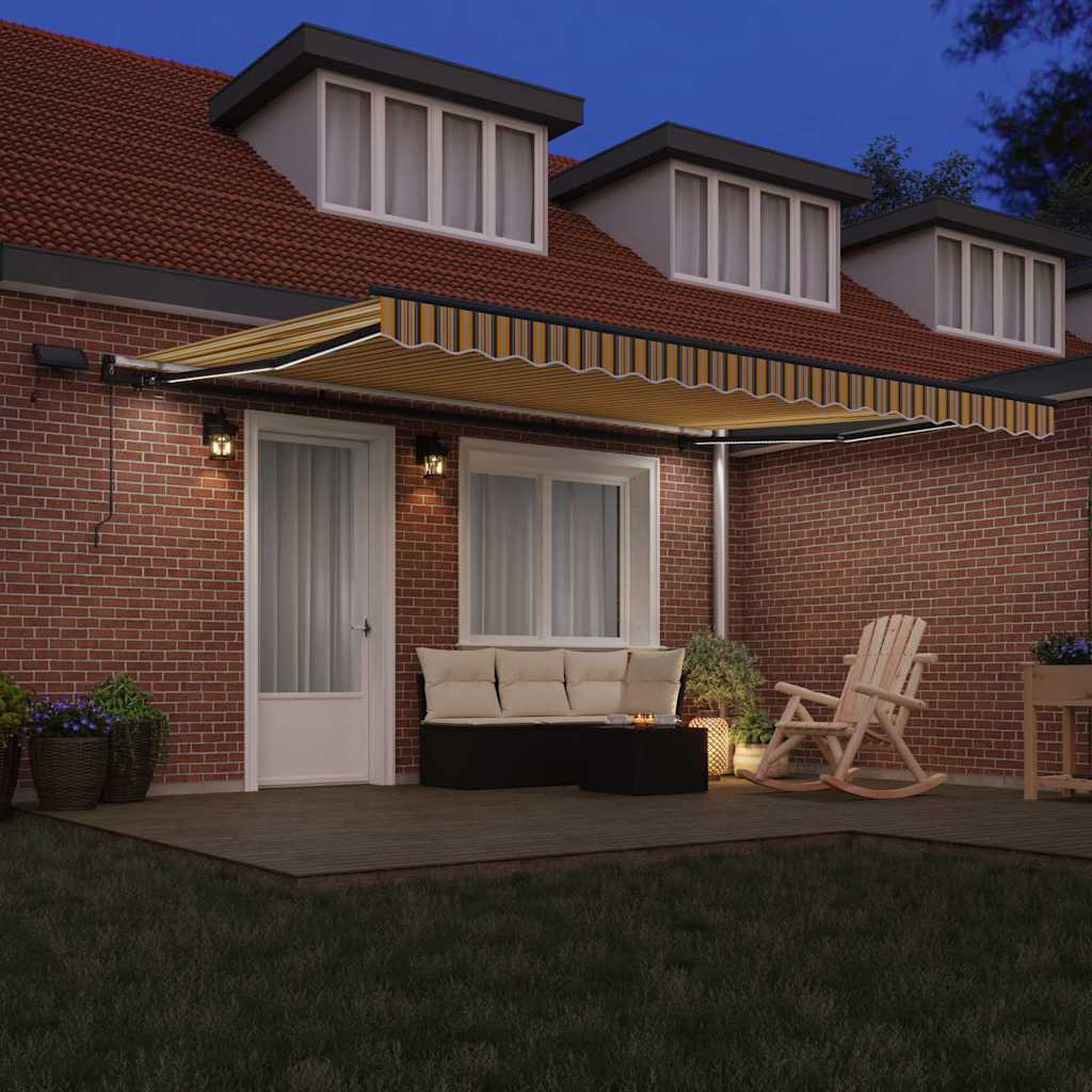 Tenda Retrattile Multicolore 450 ×300 cm Tessuto - homemem39