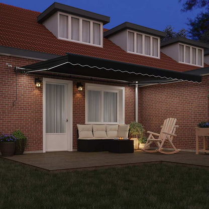 Tenda Retrattile con Nero 450 × 300 cm Tessuto - homemem39